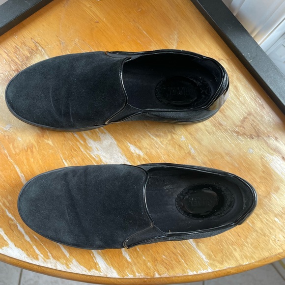 Michael Kors Black suede loafers with gunmetal black detailing - Picture 2 of 5